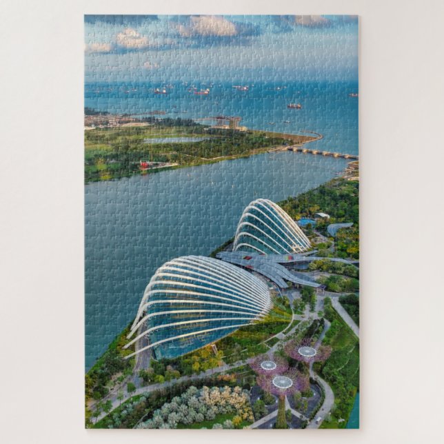 Gardens by the bay jigsaw puzzle (Vertical)