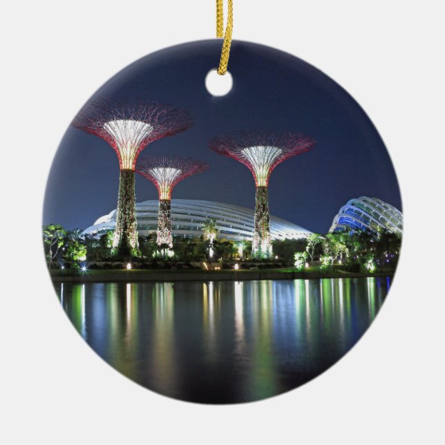 Gardens by the Bay Singapore Ceramic Ornament (Front)