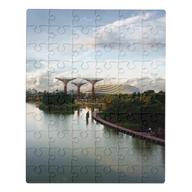 Gardens by the Bay - Singapore Photo Puzzle (Puzzle Vertical)