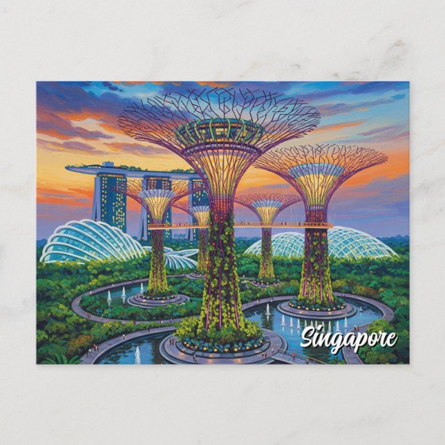 Gardens by the Bay Singapore Postcard (Front)