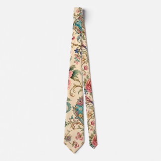 Gardens of Shiraz | Songbirds & Peony Chintz Neck Tie