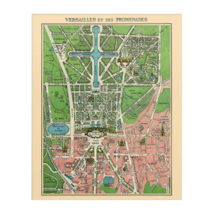 Gardens of Versailles, Restored Vintage 1920 Acrylic Print