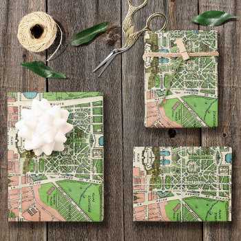 Gardens Of Versailles  Restored Vintage 1920 Wrapping Paper Sheets by VintageSketch at Zazzle
