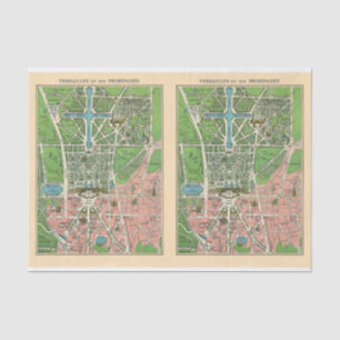 Gardens of Versailles, Restored Vintage Decoupage Tissue Paper