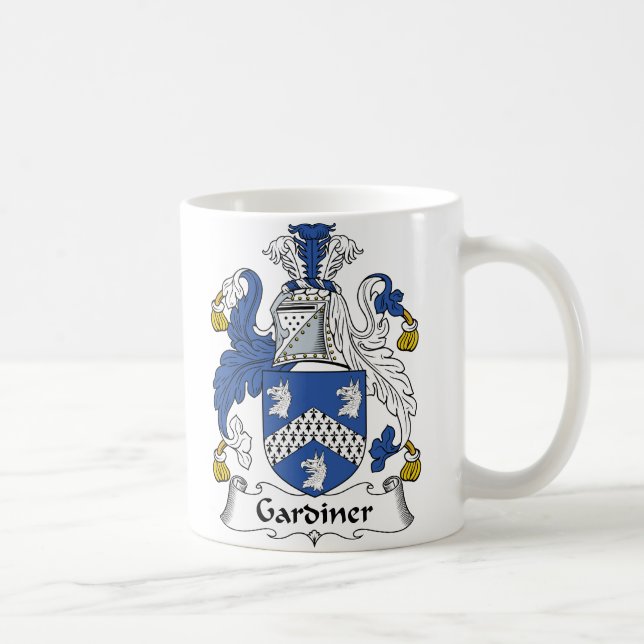 Gardiner Family Crest Coffee Mug (Right)