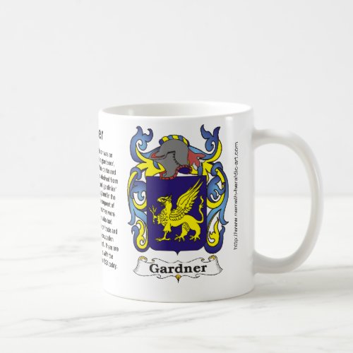 Gardner Family Coat of Arms Mug