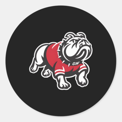 Gardner_Webb Runnin Bulldogs Icon Classic Round Sticker