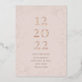 Lively Ampersand Save The Dates in Pink