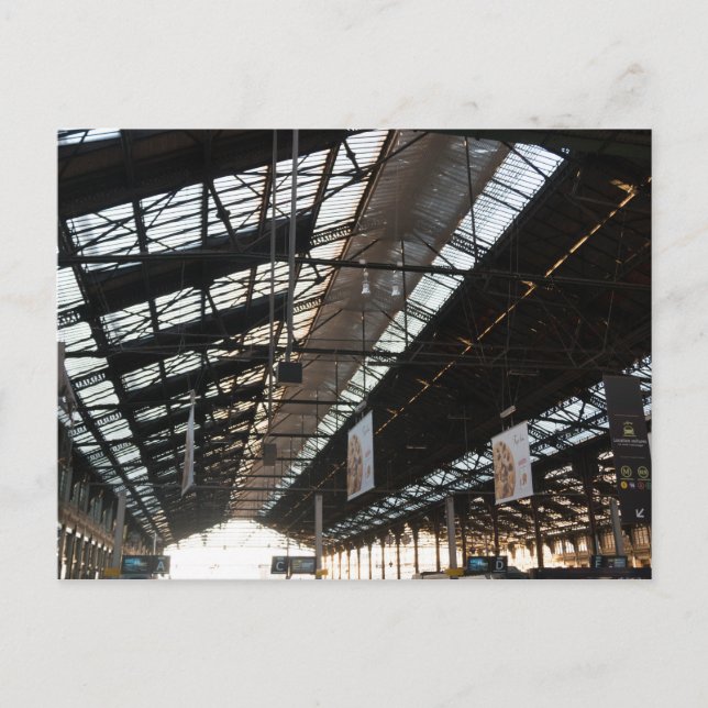 Gare de Lyon Main Hall - Train Station, Paris Postcard (Front)