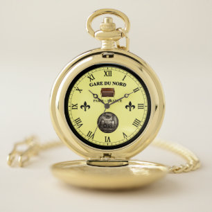 Gare du Nord ~ Paris France ~ Upright Piano ~  Pocket Watch
