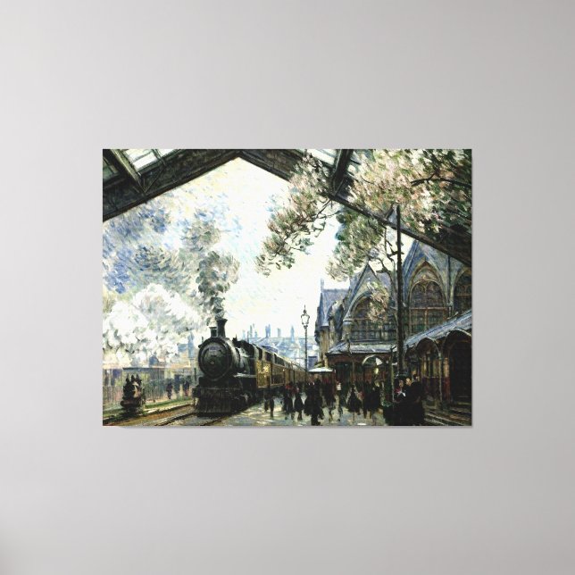 Gare St. Lazare Canvas Print (Front)