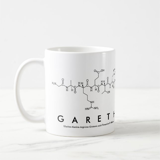 Gareth peptide name mug (Left)