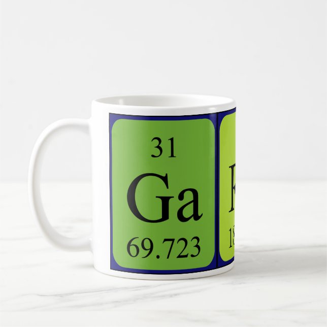 Gareth periodic table name mug (Left)