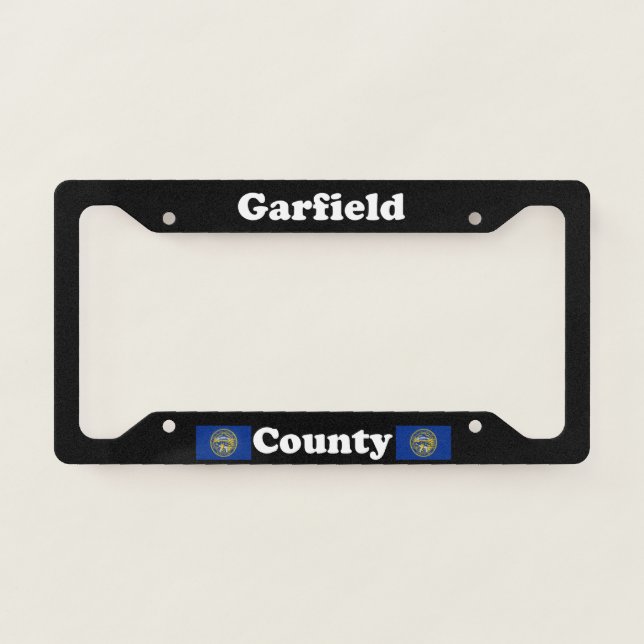 Garfield County Nebraska LPF License Plate Frame (Front)