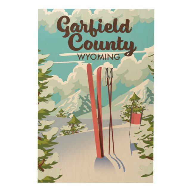 Garfield County Wyoming Ski poster (Front)