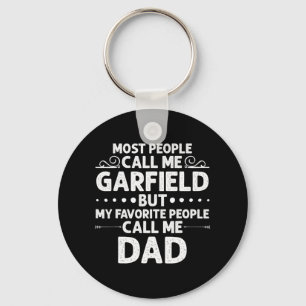 GARFIELD Gift Name Fun Father's Day Personalized M Keychain