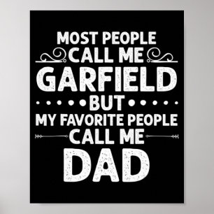 GARFIELD Gift Name Fun Father's Day Personalized M Poster