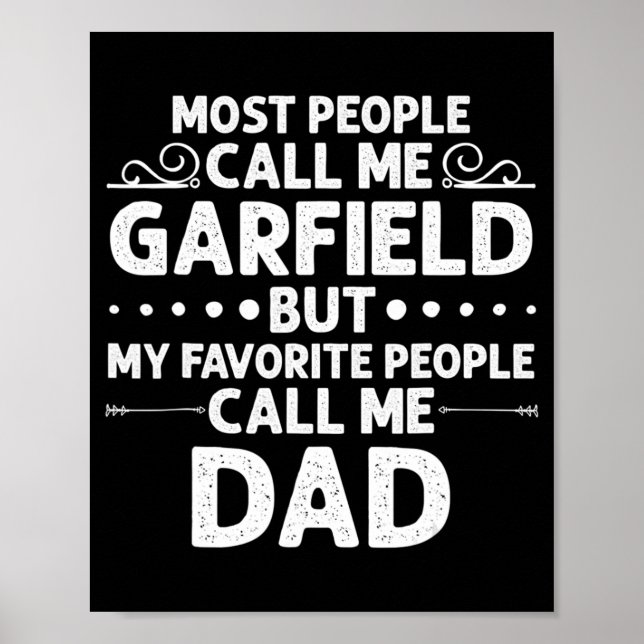 GARFIELD Gift Name Fun Father's Day Personalized M Poster (Front)