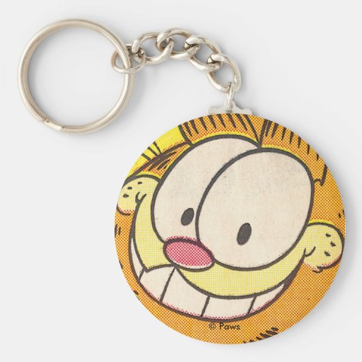 Garfield Grin, keychain | Zazzle