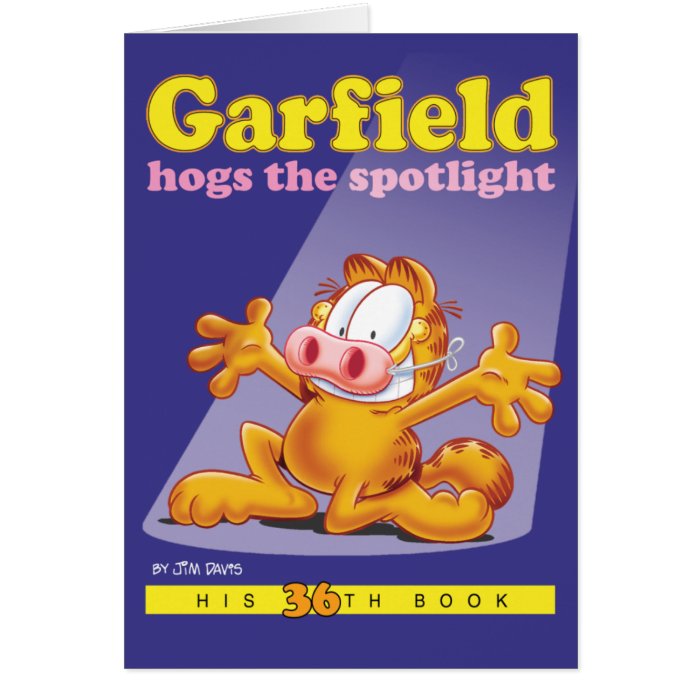 Garfield Hogs The Spotlight Note Card