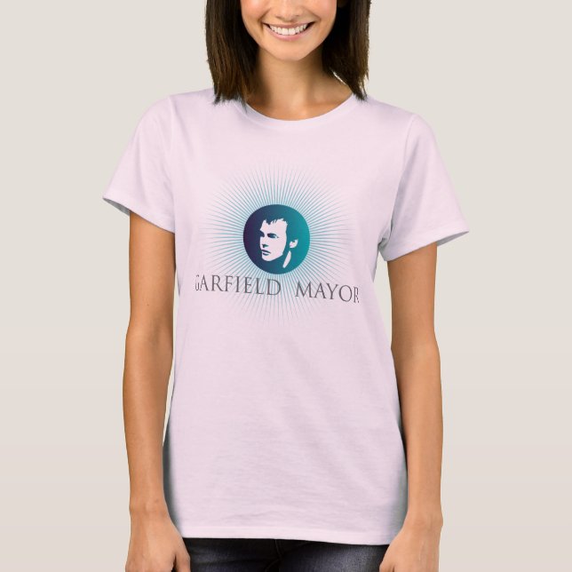 Garfield Mayor "Arctic Sun" White Ladies Fitted T T-Shirt (Front)