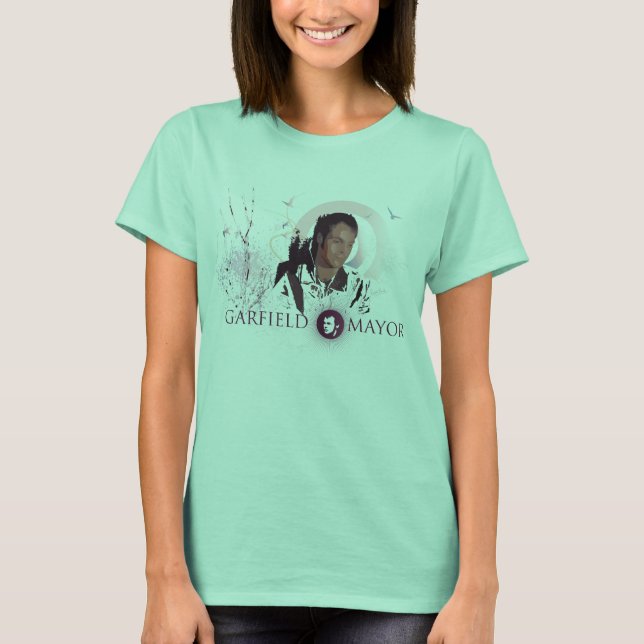 Garfield Mayor "Journey" Ladies Ringer T-Shirt (Front)