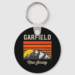 Garfield New Jersey Hometown City State USA Keychain