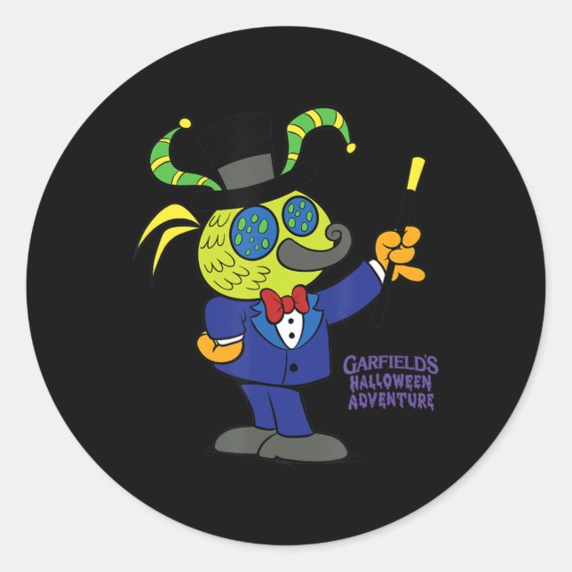 Garfield The Fly Halloween  Classic Round Sticker (Front)