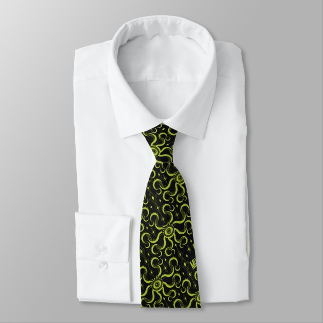Gargantos Tiled Pattern Neck Tie (Tied)