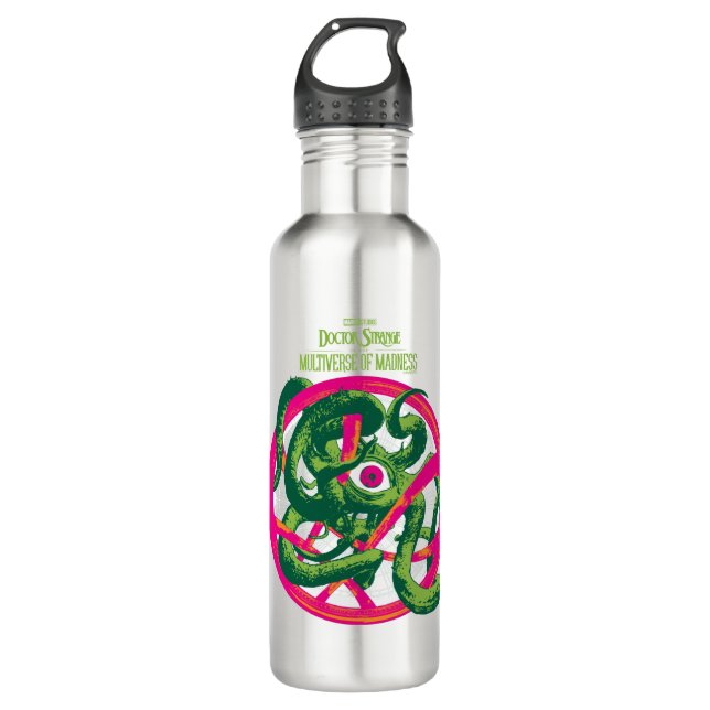 Gargantos Wrapped Around Seal of Vishanti Stainless Steel Water Bottle (Front)