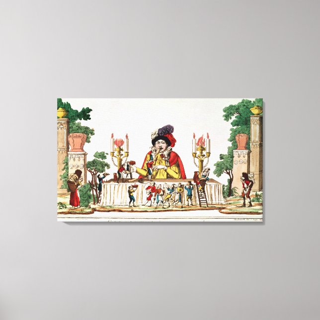 Gargantua at his Little Supper, c.1800 Canvas Print (Front)