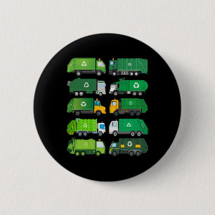 Garge Truck Recycling Day Trash Waste Separation B Button
