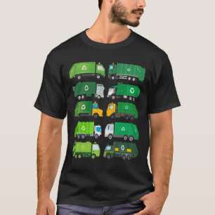 Garge Truck Recycling Day Trash Waste Separation B T-Shirt
