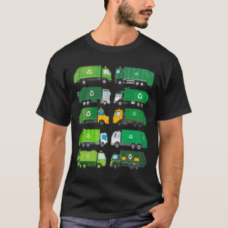 Garge Truck Recycling Day Trash Waste Separation B T-Shirt