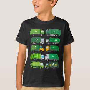 Garge Truck Recycling Day Trash Waste Separation B T-Shirt