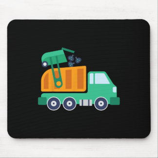 Garge Truck Waste Recycle Trash Collector Earth Da Mouse Pad