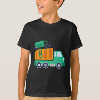 Garge Truck Waste Recycle Trash Collector Earth Da T-Shirt