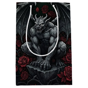 Gargoyle and Roses Medium Gift Bag