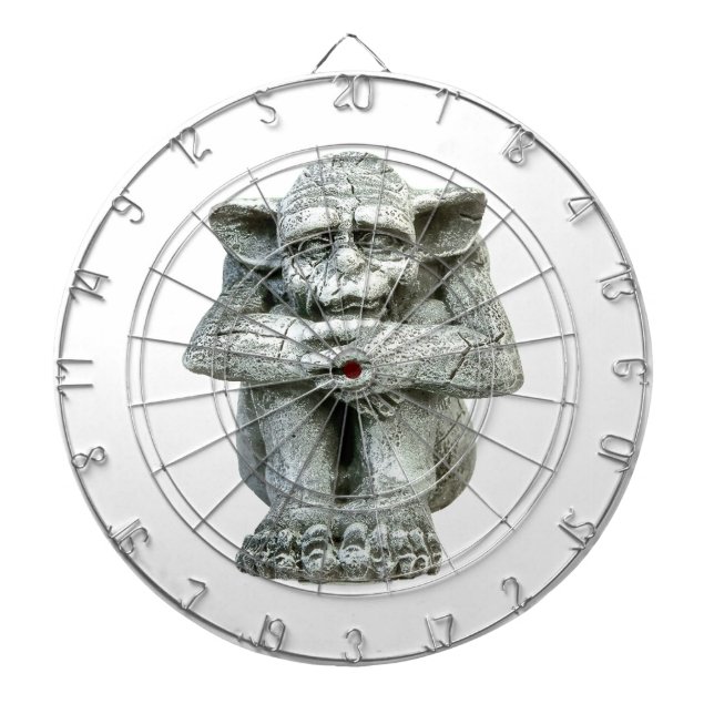 Gargoyle Dartboard With Darts (Front)