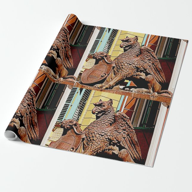 GARGOYLE GRIFFIN Wrapping Paper 2 (Unrolled)