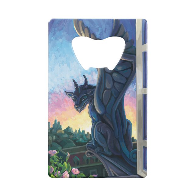 Gargoyle Guardian Credit Card Bottle Opener (Back)