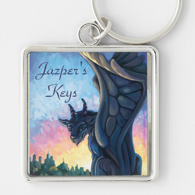 Gargoyle Guardian Keychain (Front)