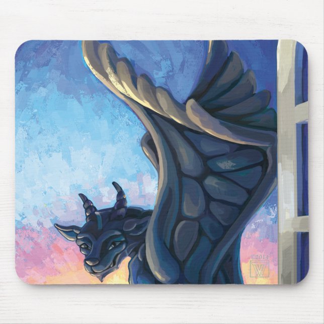 Gargoyle Guardian Mouse Pad (Front)