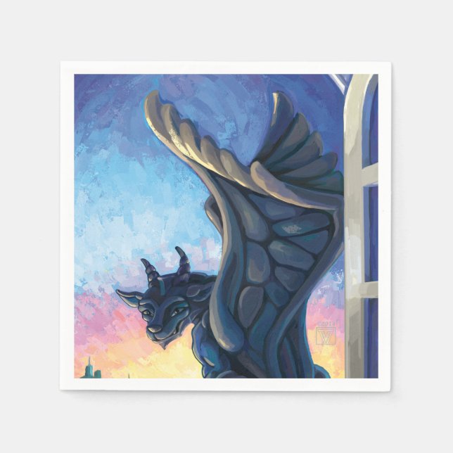Gargoyle Guardian Napkins (Front)
