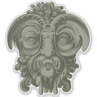 Gargoyle Mask 1 Sticker