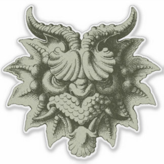 Gargoyle Mask 3 Sticker