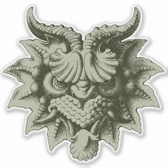 Gargoyle Mask 3 Sticker (Front)