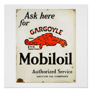 Gargoyle Mobiloil Authorized Service poster