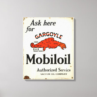 Gargoyle Mobiloil Authorized Service sign