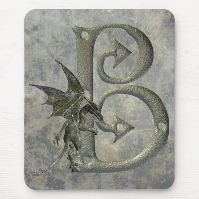 Gargoyle Monogram B Mouse Pad (Front)